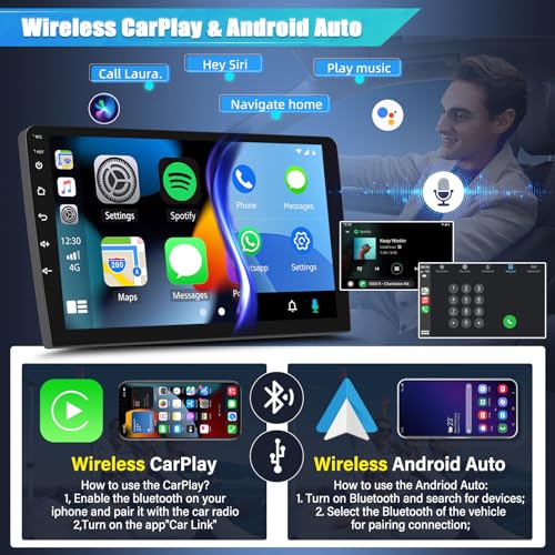 Radio para auto con pantalla táctil 9.7 pulgadas miniatura 3