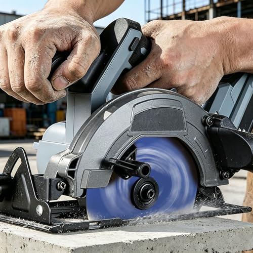 SawWorks 6-1/2 Inch 4T PCD Circular Saw Blade, Polycrystalline Diamond Tipped, Abrasive Material Cutting Saw Blade for Fiber Cement Board, Fireproof Board & Calcium Silicate Board, 5/8" Arbor — view 3