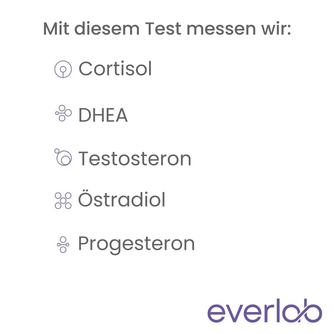 Test ormonale donna – 5 ormoni importanti rapidamente & facilmente controllare | Test salivare per estradiolo, progesterone, DHEA, testosterone e cortisolo | autotest per la casa