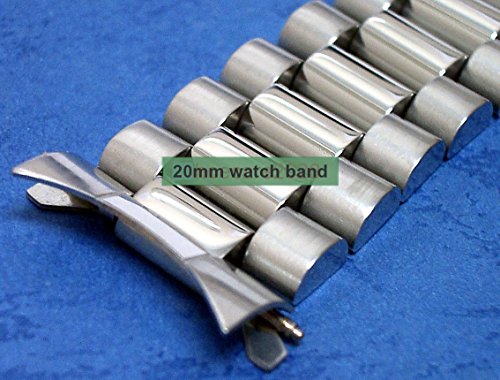 20Mm Solid Stainless Steel 70'S Vintage Style Watch Band 0257 #TOP4