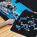 Becko US Puzzle Board with Trays & Cover, Portable Jigsaw Puzzle Case for Puzzles Storage Saver, Non-Slip Surface, for Up to 1000 Pieces Jigsaw Puzzles (Black)