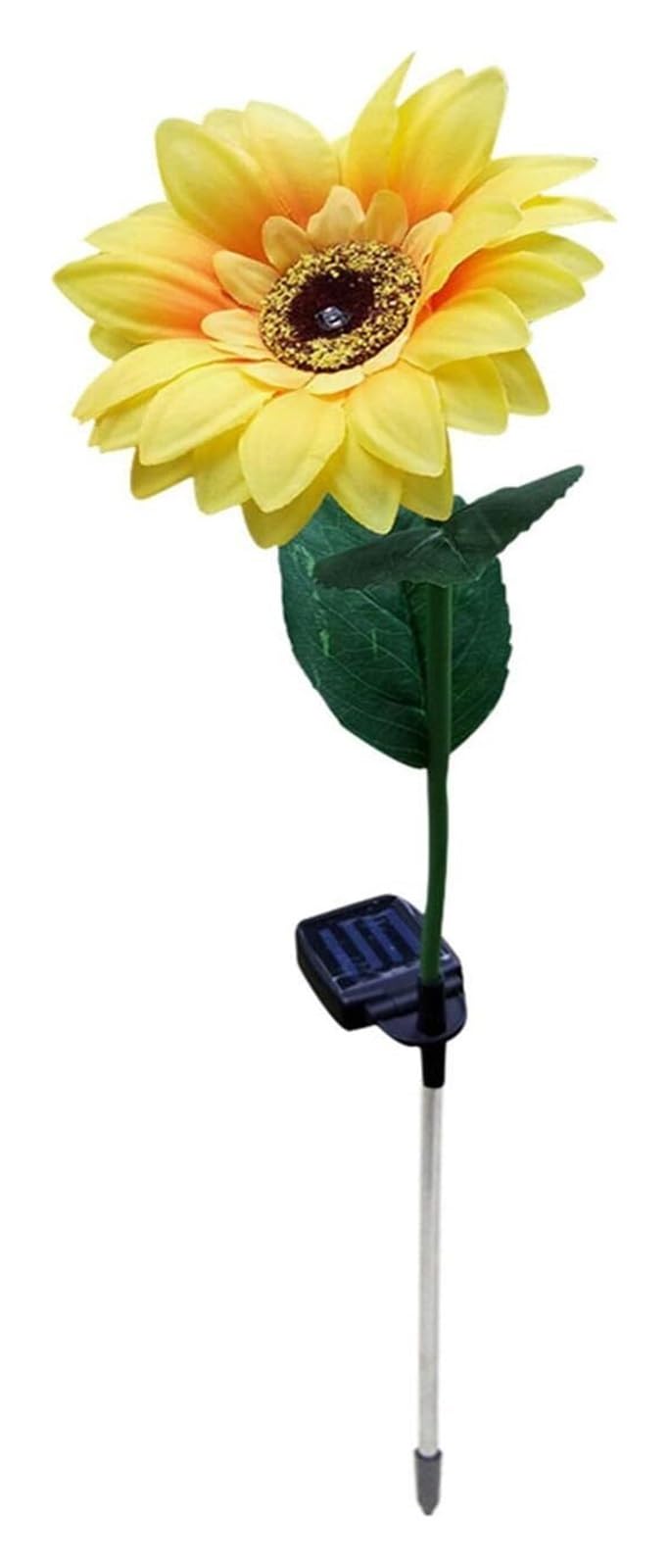 BUTKUS Confezione da 4 luci solari for Esterni, luci solari for Fiori di Girasole pieganti Che cambiano Multicolore for Patio, Decorazione del Cortile