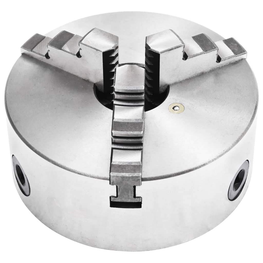 3-szczękowy uchwyt tokarski, samocentrujący, 160 mm, stal z 3 szczękami, zakres mocowania 3-145 mm, kompaktowy i trwały, do obróbki metalu, warsztatu, hobby i montażu