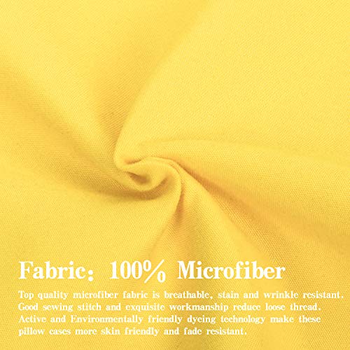 Image of NTBAY Full Microfiber Flat Sheet, 81 x 96, Yellow
