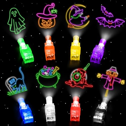40 Pcs Halloween Party Favors Finger Lights for Kids, Halloween L...
