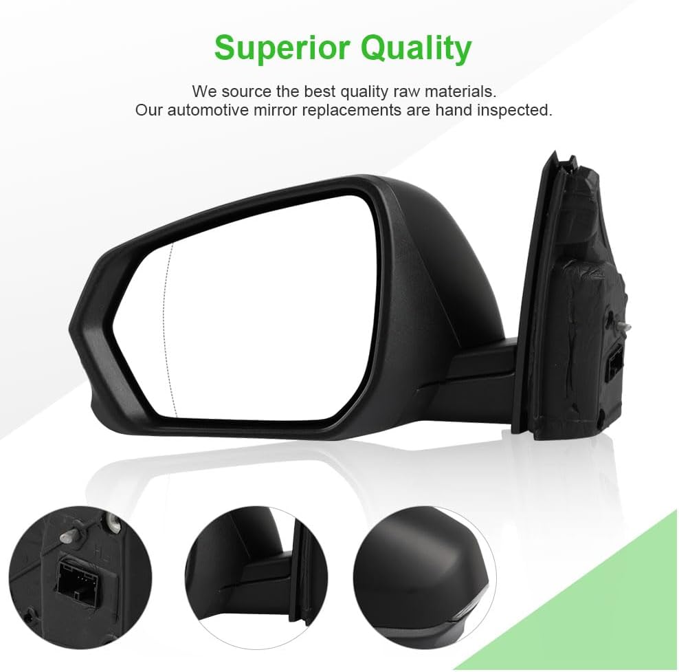 SCITOO Driver Side View Mirror Compatible with 2018-2021 For Chevy For EQUINOX W/TURN SIGNAL, W/O BLIND SPOT DETECTION,7 PINS Left Outside Exterior Mirror GM1320617 84404677-PFM