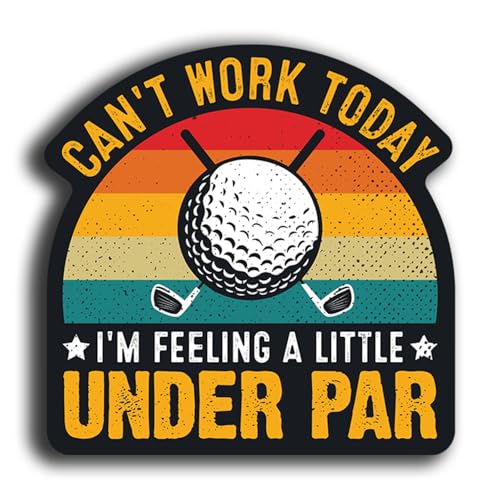 Image of KCD Funny Golf Stickers 10 Humorous Designs, 5-Inch Vinyl Decals Perfect for Cars, Golf Carts & More