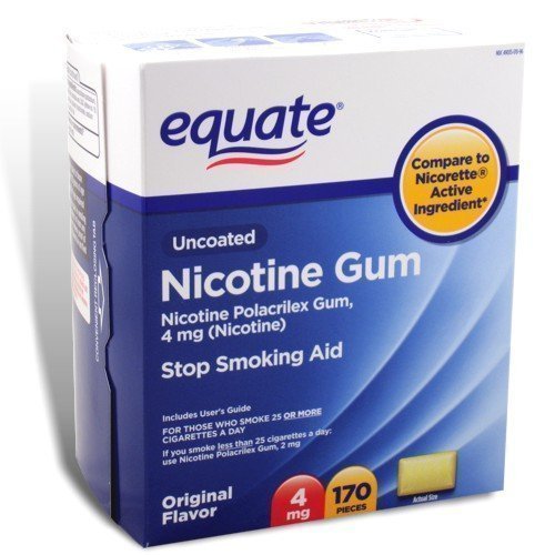 Equate Stop Smoking Aid Original Flavor Gum 4mg Buy Online in United