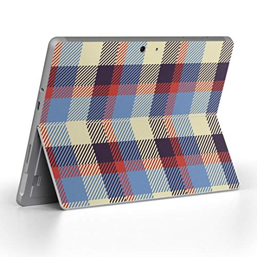 Surface Go 3 / Surface Go 2 Surface Go 全世代対応 専用スキンシール サーフェス go igsticker シール スキン 保護 フィルム ステッカー アクセサリー 007432 チェック・ボーダー チェック 模様 青