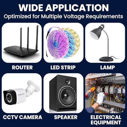 Image of 12 VOLT 10 AMPERE 120 Watt SMPS Power Supply Adapter | Ideal for LED Signage, Strip Lights, Decorative Lighting, CCTV Surveillance, Industrial Automation (Pack Of 1 Piece)