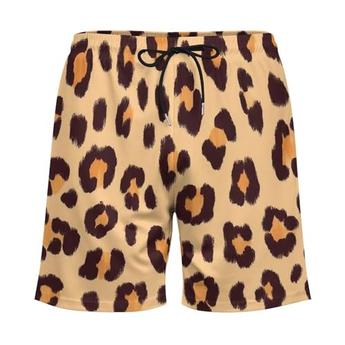 Casual Swimming Trunks Quick Dry Beach Shorts with Elastic Waist and Pockets4