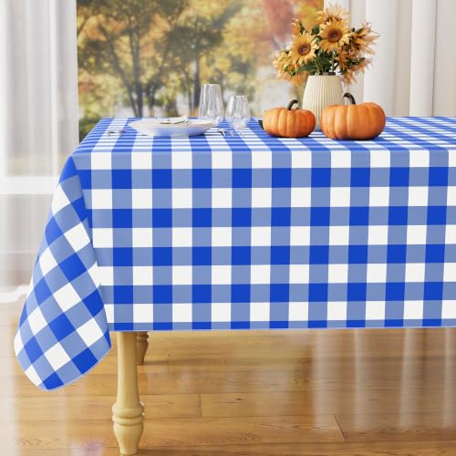 Image of misaya Rectangular Waterproof Vinyl Table Cloth, Flannel Backed Tablecloth