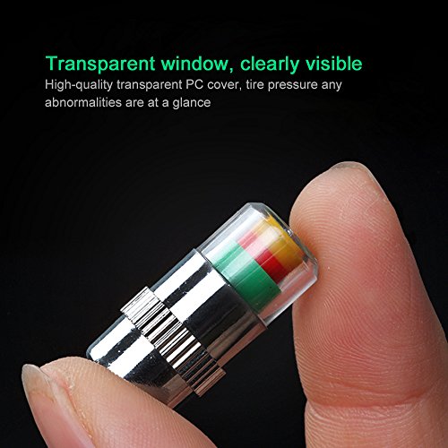 Sangmei Tampas das válvulas do sensor de alerta do sensor de alerta do medidor de pneu do carro 4PCS