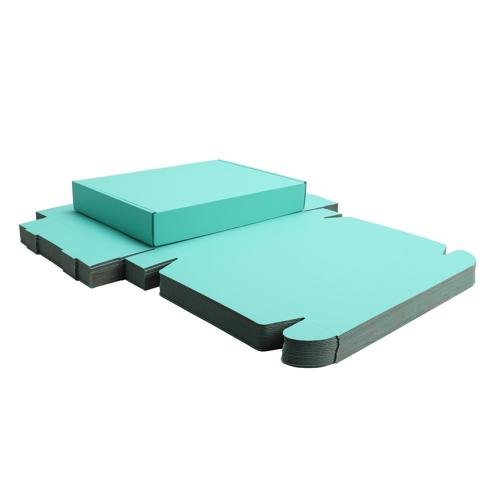 Light Green Shipping Packaging Boxs KAXILU 20pcs Shipping Boxs L13xW9xH2 inch Suitable E-Commerce Packaging