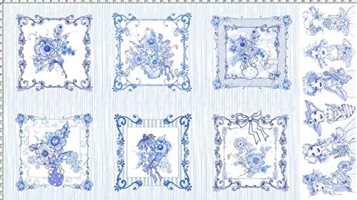 Amazon | Loralie Designs Blue Flora 廃盤柄：ロラライハリス、USA 