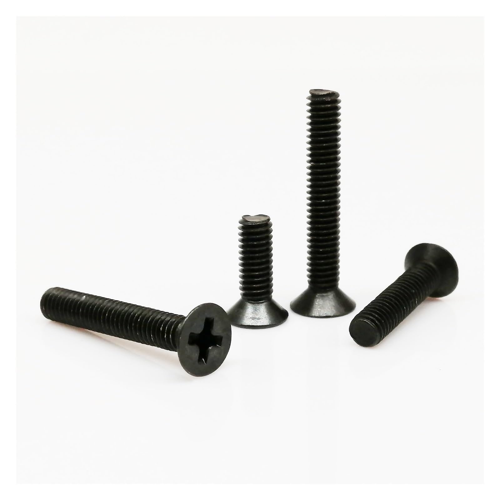 1000 Uds M2 M2.5 M3 Mini Pequeño Micro Acero Negro Plana Tornillo De Cabeza Avellanada (Color : 20mm, Size : M3)