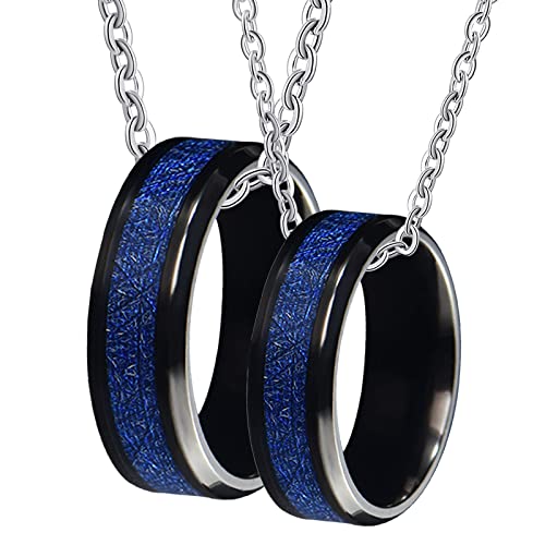 Collier couple pour 2 en tungstène le cadeau idéal personnalisable