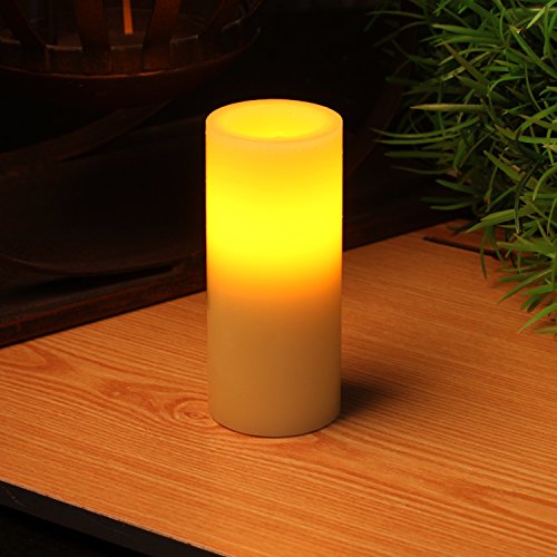 GiveU 2PCS Senza Fiamma LED, Candele di Cera a