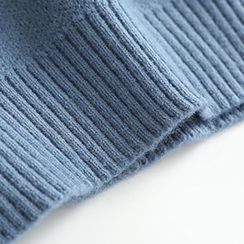 JEShifangjiusu Men's Sleeveless Knitted Pullover Vest Ribbed Hem Warm Tank Top V Neck Thick Sweaters for Winter 5