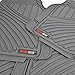 Motor Trend MT-774-GR Flextough Standard - 4Pc Set Heavy Duty Rubber Floor Mats for Car SUV Van and Truck, Gray
