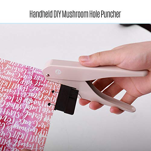 Aibecy KW-Trio Handheld DIY Mushroom Single Hole Punch Puncher Paper Cutter with Ruler for Office Home School Students