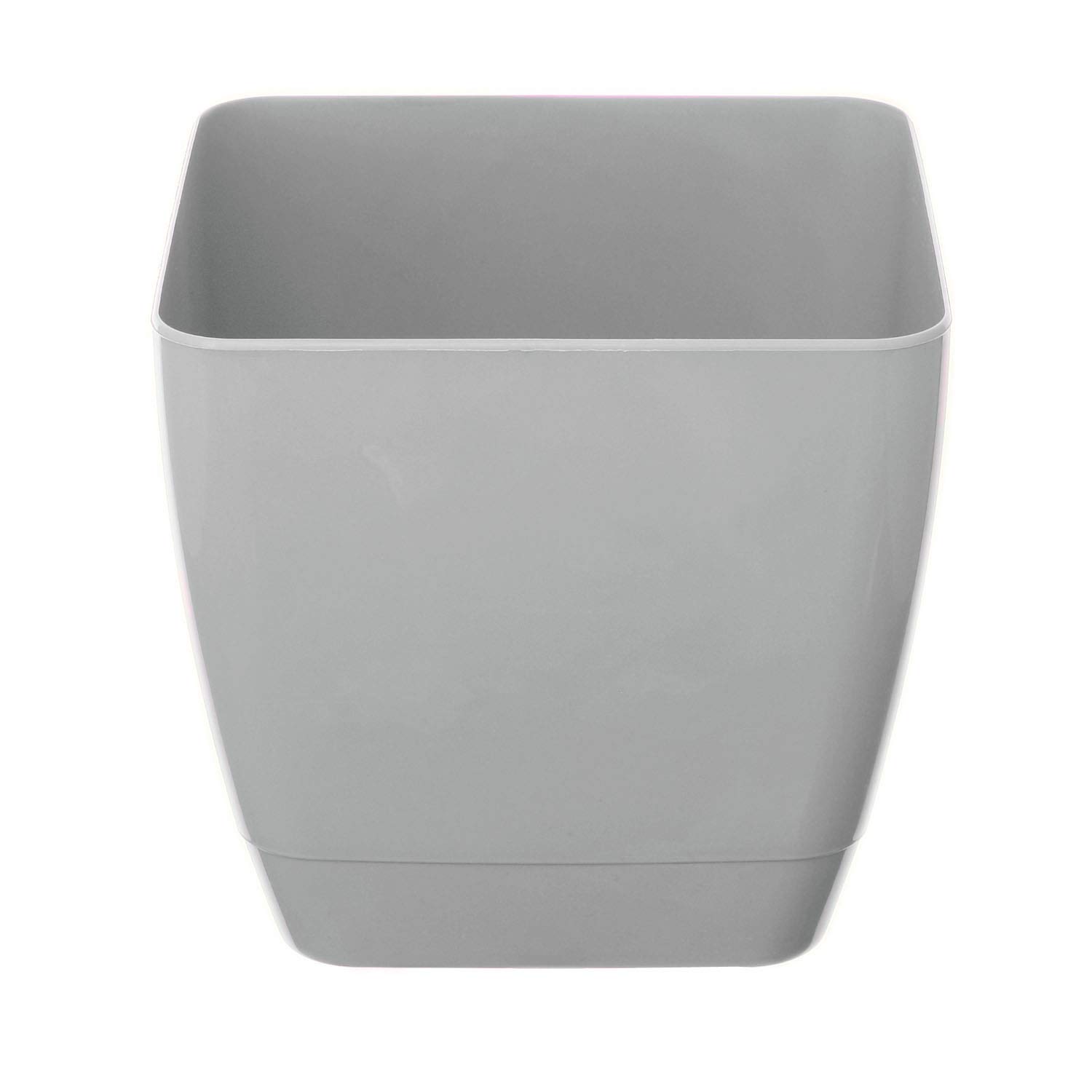 Whitefurze Indoor Square Plant Pot 18cm Grey