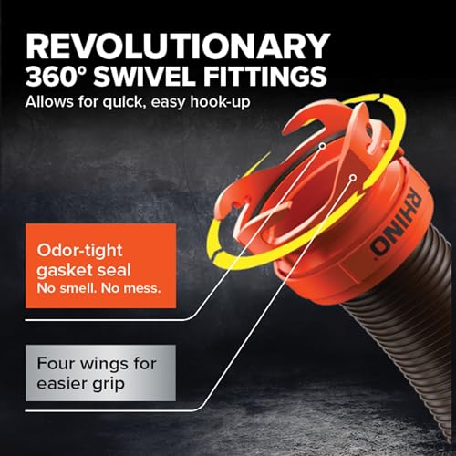 Camco RhinoFLEX 15 Ft Complete RV Sewer Hose