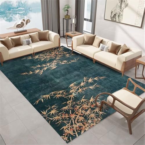 Alfombras Salon 160X230 Pelo Corto Rayas Amarillas Marca RUGMRZ