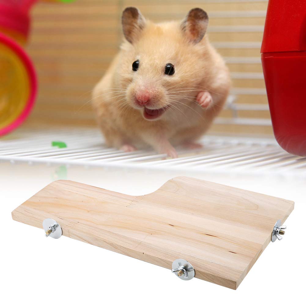 Wooden Springboard For Hamsters & Small Pets - Natural Climbing Platform Toy, Exercise Board For Squirrels, Parrots - View #5