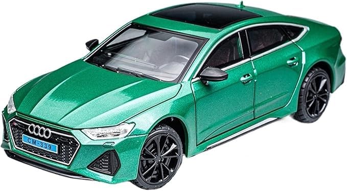 MTG Metro Toys & Gift 1:24 Scale Audi RS7 Sportback Alloy Car Model Light & Sound Effect Die-cast Car Toys for Boys Birthday Gift Kids Toys Car Collection- Green
