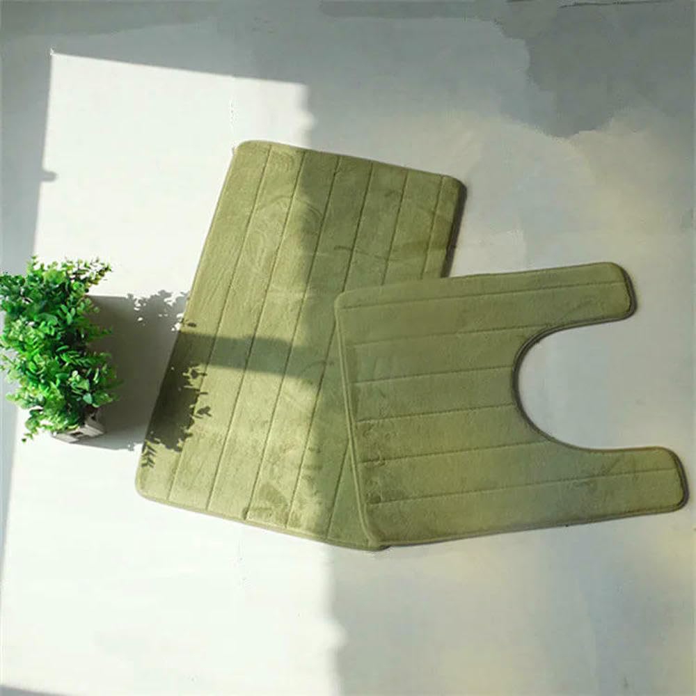 2 Stück/Set Memory Foam Badematte Teppich, Moderne Boden Anti-Rutsch Badezimmer Teppiche Teppichmatte, Teppich Badezimmer, Toilettenmatte, tapete alfombras