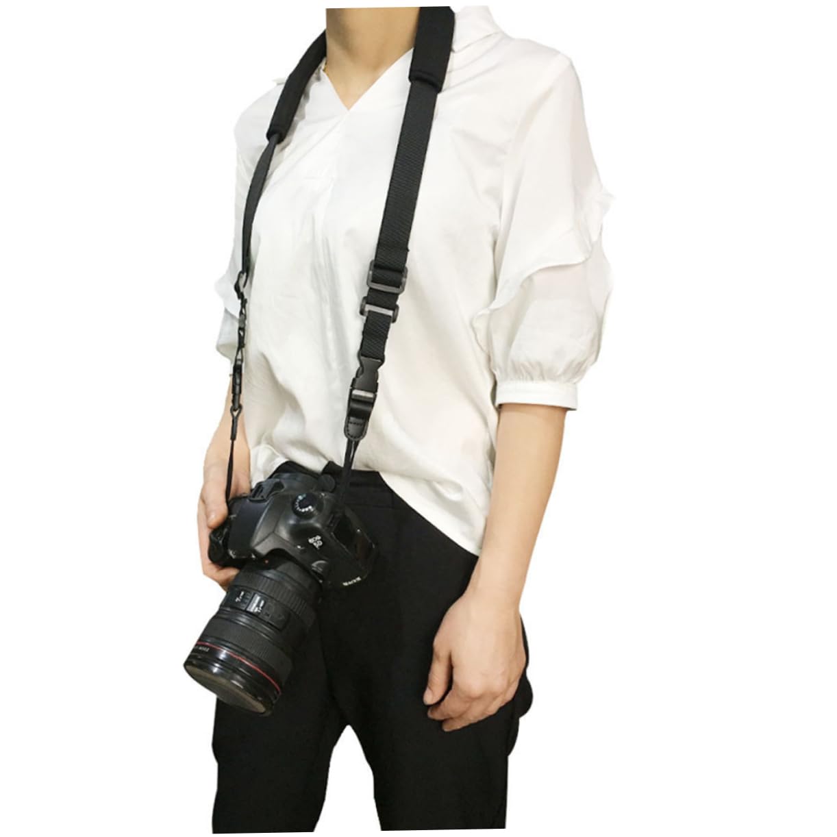 NUOBESTY Correa de Hombro Ajustable para Cámara Correa para DSLR para Ergonómico y Antideslizante