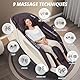 HealthRelife Ganzkörpermassagesessel mit Bodyscan 4D-Robotische Hände Intelligente Shiatsu Massagesitzauflage mit Sprachfunktion Rückenheizung(White)