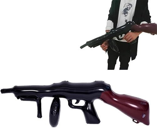 Miniatura 5 de 4 piezas de accesorios inflables para armas, accesorios de disfraz, ametralladora inflable, fiesta temática de cosplay, decoración de cumpleaños