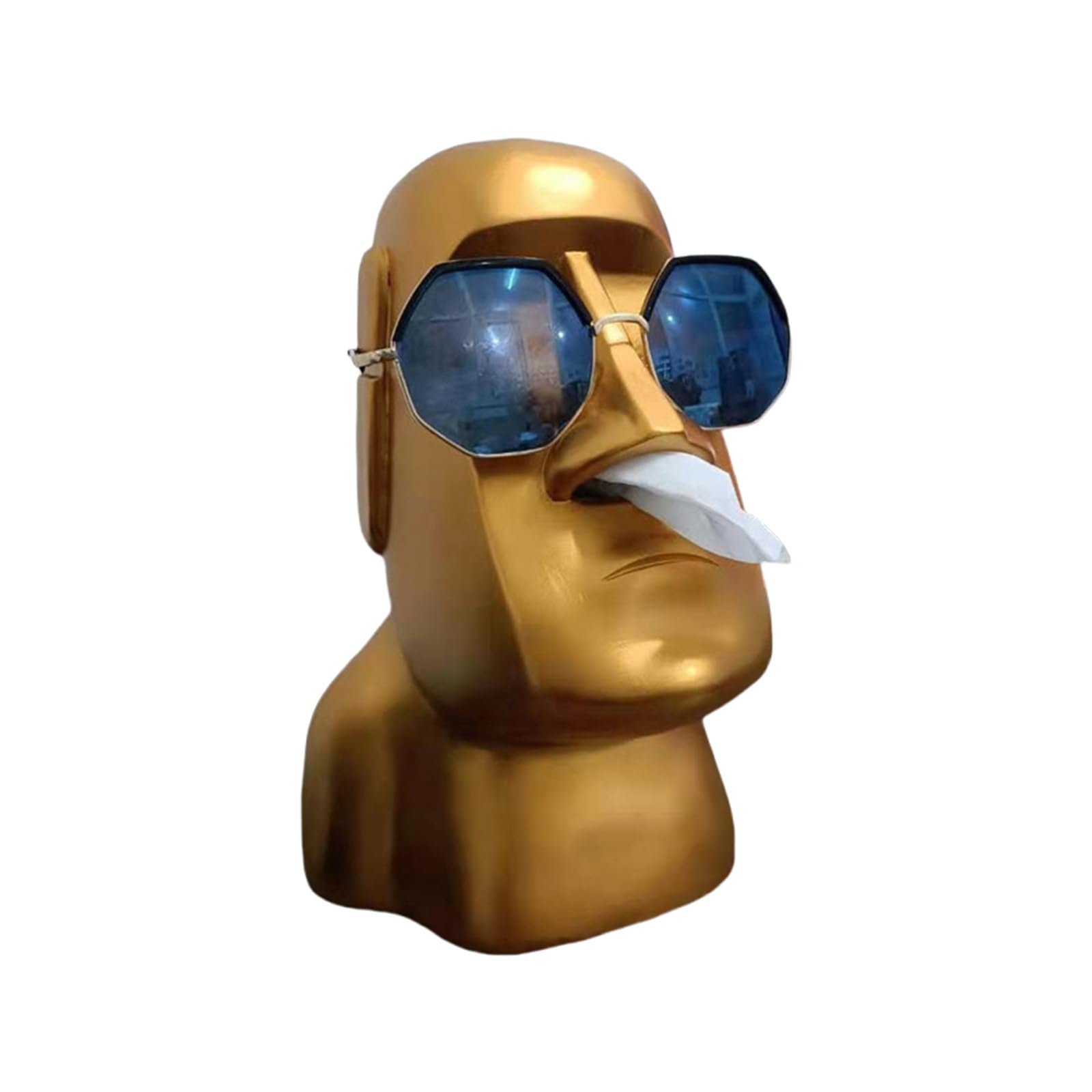 Premium User Friendly Resin Tissue Holder Sculpted Figurine Figure Decorative Accent for Dining Area Unique Kitchen Storage Accessory