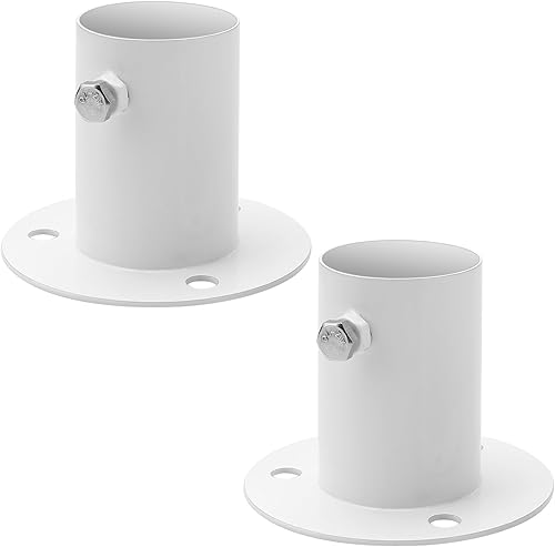 Miniatura 7 de Soportes de escalera de piscina, bridas de cubierta de acero inoxidable, para escalera de piscina sobre el suelo de 1.5 pulgadas, también para