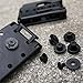 Cuzmak 1-Pack Tactical Belt Clips Universal Utility EDC Belt Clip Outdoor Loops Camping Knife Blade Lock Large with Hardware for Holsters or Mag Pouches Sheath Tools