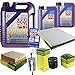 Produktbild QR-PARTS 69350968 Filter Set Inspektionspaket 7 Liter Motoröl Leichtlauf High Tech 5W-40 MANN-FILTER Innenraumfilter Kraftstofffilter Luftfilter Ölfilter
