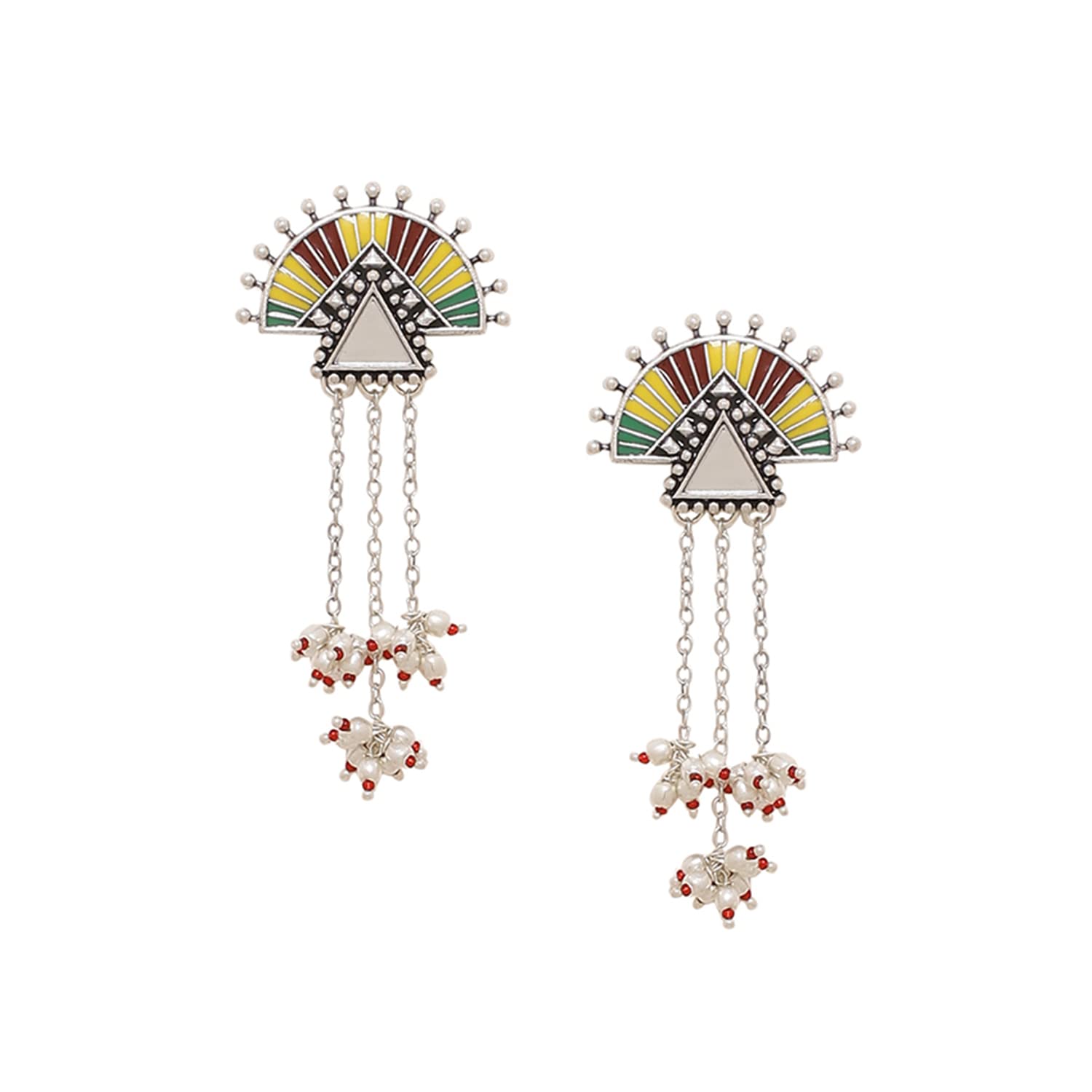 Voylla Rabaari Asymmetrical Tassels Earrings for Women and Girls (B08KY9WD6P) Amazon Price History, Amazon Price Tracker