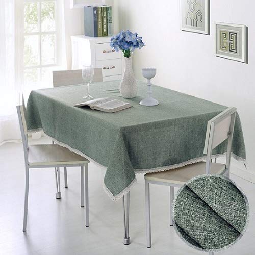 AIJIA Simple Decorative Tablecloth Imitation Linen Lace Table Cloth Dining Table Cover Home Decoration Tablecloth (Color : Yayun, Specification : 80X110cm)