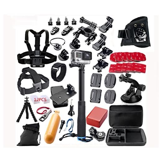 STLION Set de Accesorios para GoPro Hero 5 4 3 2 3 + 1 y Acción Cámaras Bundle Kit de Montaje para SJ4000 SJCAM/Xiaomi Yi cámara 4K Lightdow WiMiUS DBpower