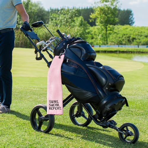 Pink Swing Swear Repeat Towel