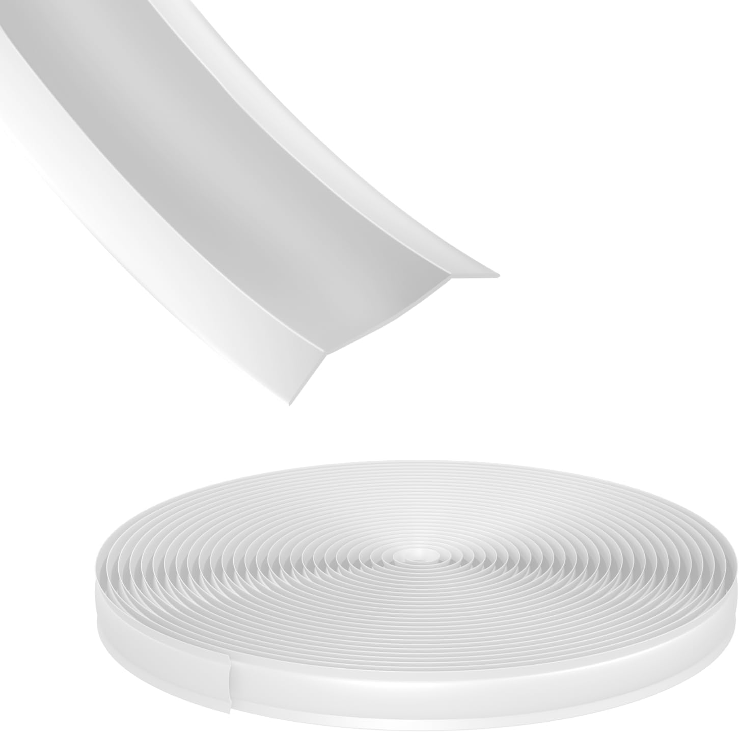 RV Trim molding Screw Cover, 3/4inch Wide White Vinyl RV
