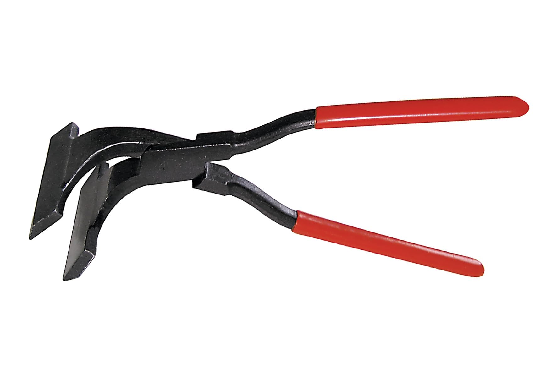 STUBAI Spengler Falzzange 45° gebogen Spezialform 100 mm | Einstecktiefe 65 mm | Gewicht 1150 g | Für präzises Umlegen und Schließen von Falzen | Profi-Spenglerwerkzeug Made in Austria