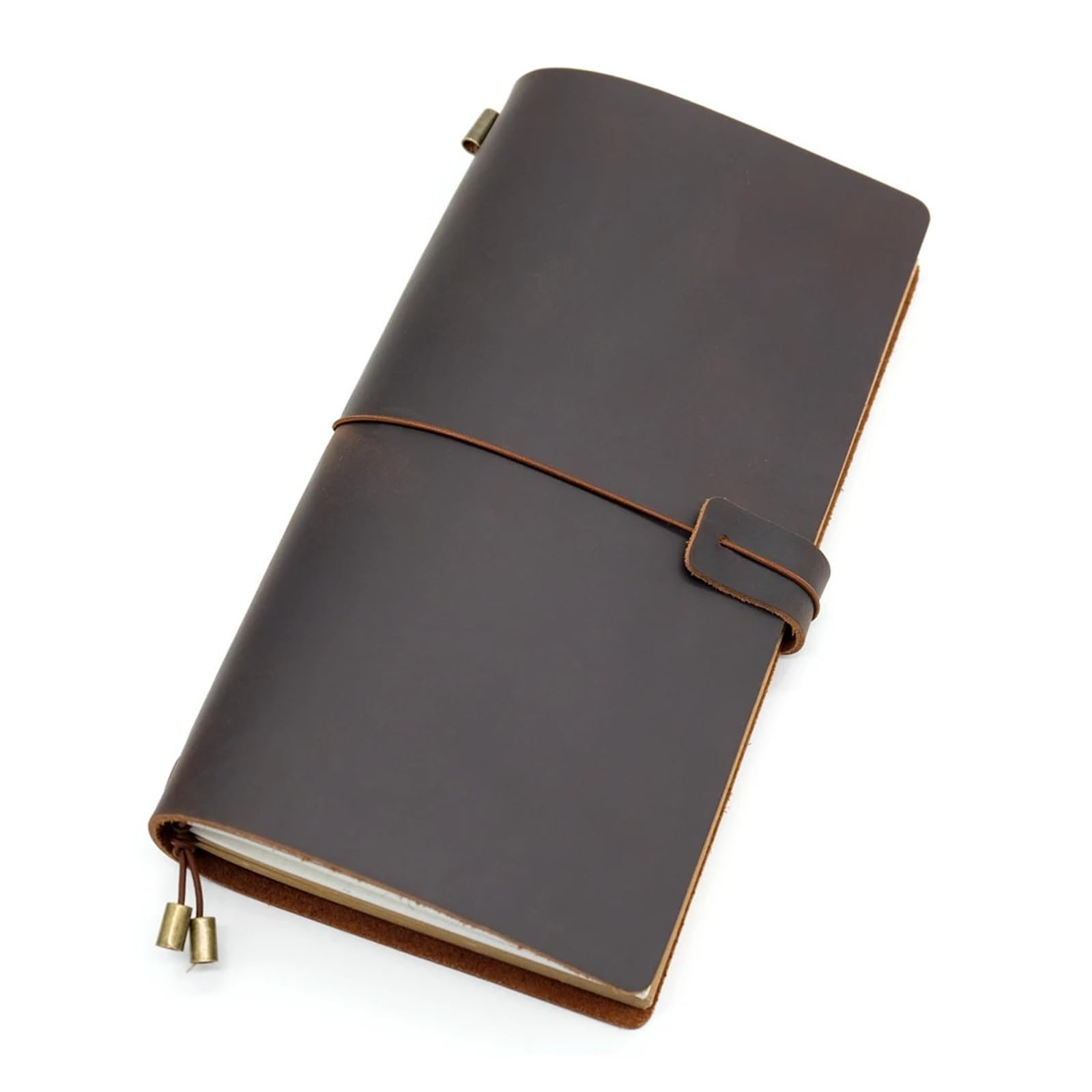 Carnet de notes, carnet de voyage, journal, planificateur de cadeaux vintage(Brown,M portable 17x10)