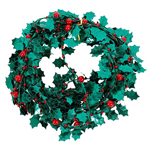 FONDOTIN 1roll Christmas Tinsel Garland Decorative Craft Accessory Wire Material Bendable for Home Decoration for Xmas Tree Holiday Atmosphere