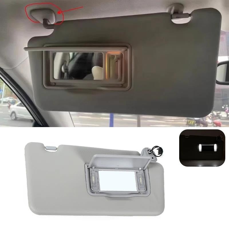 Tendine Parasole Auto Per Koleos 2008-2016 Parasole anteriore con specchio per il trucco accessori auto leggeri 96401JY65A 964005494R Parasole Parabrezza(sinistra e destra)