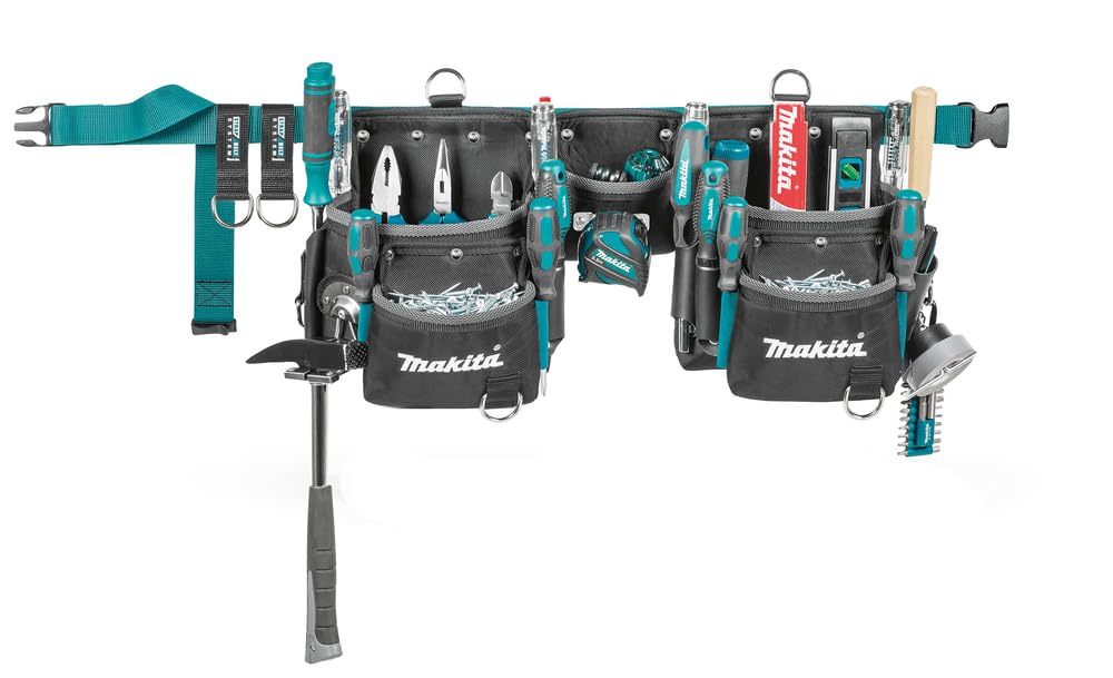 Makita E-15229 Set Cintura Portautensili Porta Attrezzi 3 Custodie