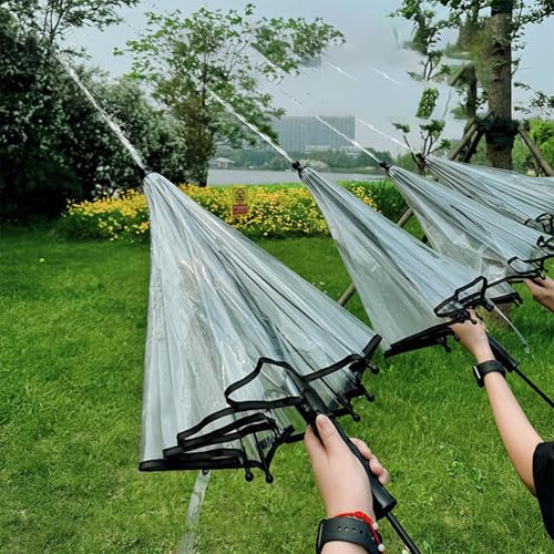 Parapluie farceur lance-eau transparent, idée cadeau originale adulte