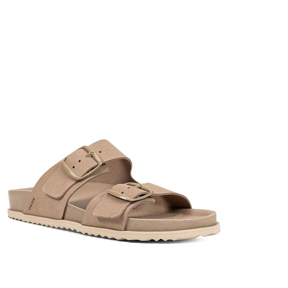 Geox Women's Beige Slides Sandybett
